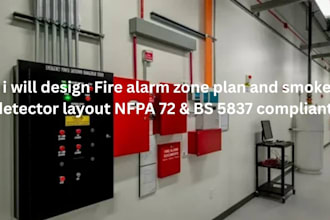 design fire alarm zone plan and smoke detector layout nfpa 72 bs 5837 compliant