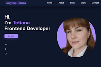 create a responsive landing page