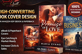design a high converting book cover for amazon KDP ebook and paperback