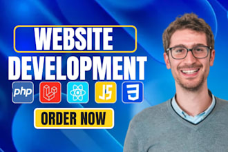 build rebuild custom website development full stack front end back end developer