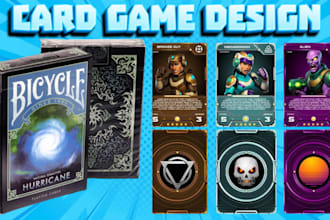 design custom card game deck mtg card game, tgc card card board game, box mockup