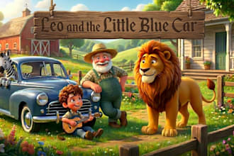 draw children storybook illustration and book covers for kids