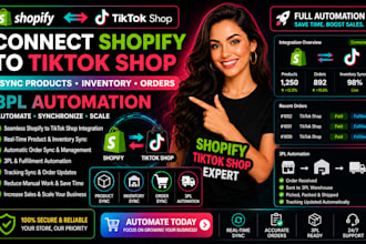 connect shopify to tiktok shop and sync product inventory orders 3pl automation