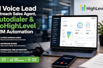 do ai voice lead outreach sales agent, autodialer and gohighlevel CRM automation