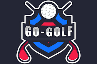 design a professional golf logo for golf clubs, teams and brands