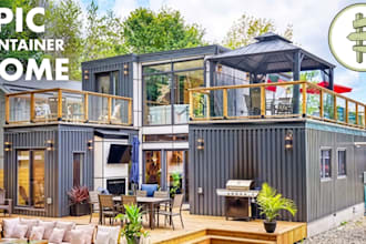do tiny house, 3d shipping container home, restaurant hotel