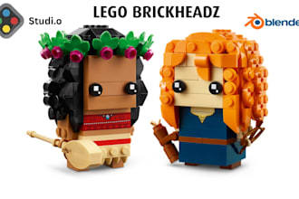 do lego model lego brickheadz moc of your photo  with partlist and instructions