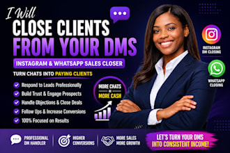 handle your dm sales and close more clients for you