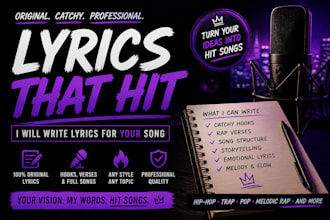 help you write emotional and punchy lyrics and hooks