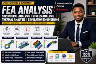 fea analysis structural analysis stress analysis thermal analysis simulation