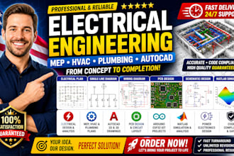 do electrical engineering, mep hvac plumbing plan, autocad drawing and wiring