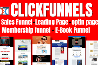 be your professional landing page,sales funnel builder in clickfunnels