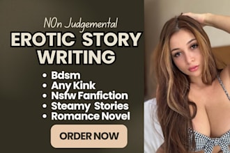 ghostwrite your bl erotic story, romance erotica novel and nsfw fanfiction
