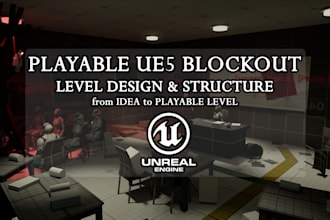 create playable ue5 level blockouts