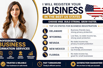 help you register and form your llc or company in the USA