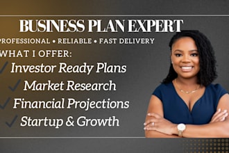 write a professional business plan for startups, investors, and funding