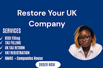 restore UK ltd company, reinstate dissolved company, rt01 filing