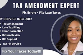amend tax return, fix irs errors and file late taxes accurately