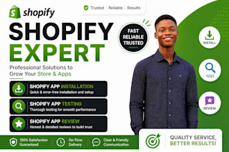 do shopify app reviews, shopify app installation, and shopify app testing