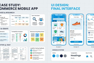 create UX case study and UI design