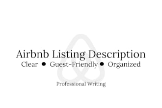 write a clear and guest friendly airbnb listing description
