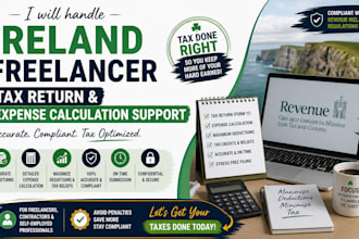 handle ireland freelancer tax return and expense calculation support