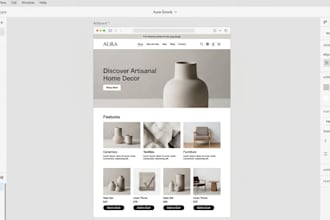 design website UI UX in adobe xd