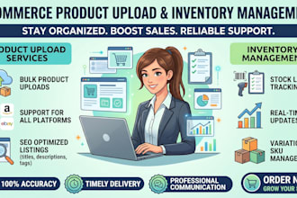 do ecommerce product upload and inventory management