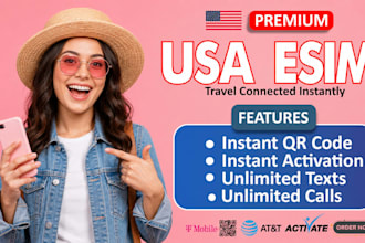 deliver USA esim for instant internet access