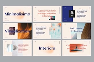 design minimalist brand business powerpoint, google slides, pitch deck template