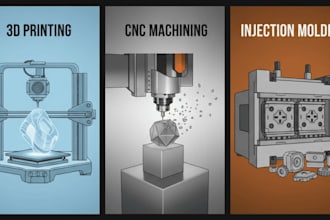 design products for cnc machining, injection molding and 3d printing