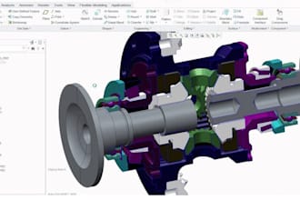 do 3d modeling parametric ptc creo and 3d cad design