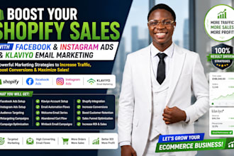 do shopify facebook ads instagram ads and klaviyo email marketing sales funnel