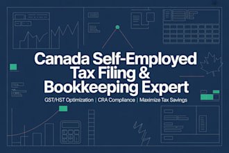 prepare canada self employed tax filing, bookkeeping, gst hst optimization