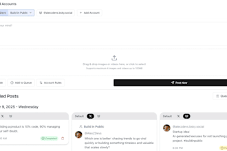 build agentic content management tool for linkedin and x
