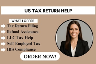 file US tax returns for llc, 1040, 1120 and foreign owned llc accurately in 24hr