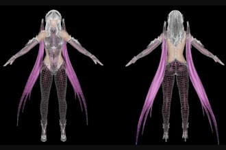 convert high poly models to low poly with clean retopology and uv mapping
