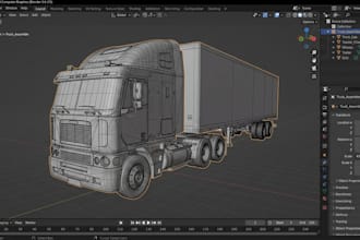 do 3d truck model military tank, vehicle model automotive rc car for 3d printing