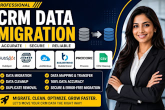 crm data migration hubspot jobber jobnimbus buildertrend procore csv cleanup