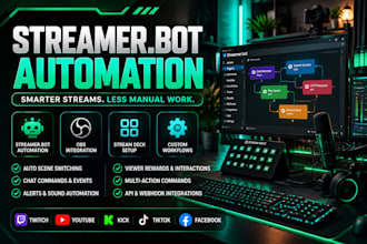 automate your livestream with streamer bot obs and stream deck