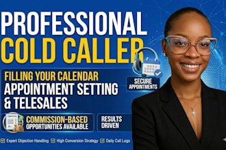 do professional cold calling, appointment setting, and b2b telesales