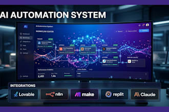 loveable website claude ai agent automate n8n make workflow automation replit ai