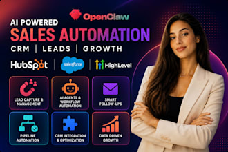 openclaw ai hubspot salesforce gohighlevel crm sales automation lead management