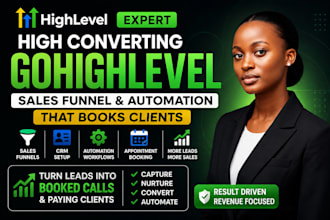 build a high converting gohighlevel sales funnel that books clients