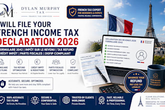 file your french income tax declaration formulaire 2042 impot revenu tax refunds