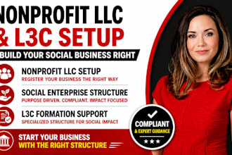 form nonprofit llc or social enterprise including l3c setup