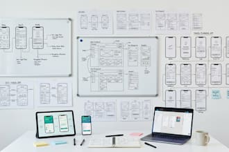create wireframes and UI UX prototypes