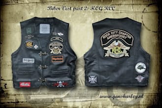 design custom fivem biker kuttes for realistic mc roleplay servers