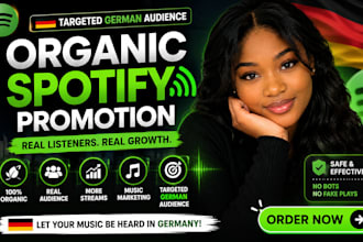 do organic spotify music promotion to a targeted german audience