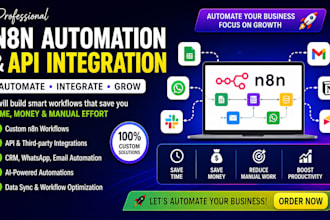 build n8n automation workflows and API integrations